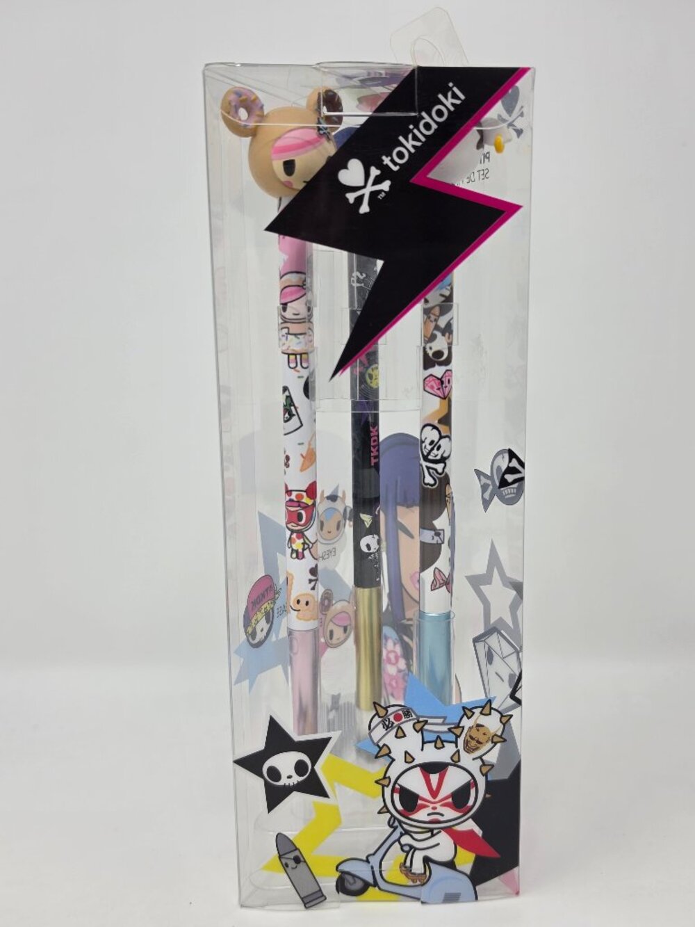 Sephora Tokidoki Pittura Makeup 3 Brush Set Mozzarella Adios Amigos Donutella - Picture 3 of 12